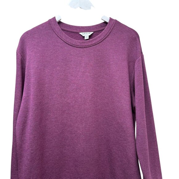 ORVIS Purple Sweatshirt Size Medium Womens Top Cozy Soft Pullover - Picture 7 of 9
